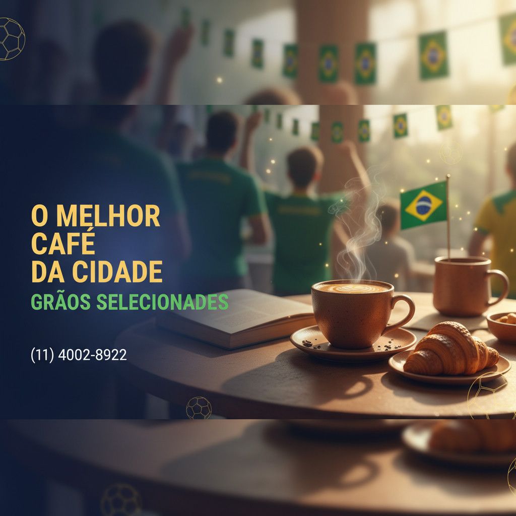 [Copa do Mundo] Premium discreto post institucional — Café Gourmet