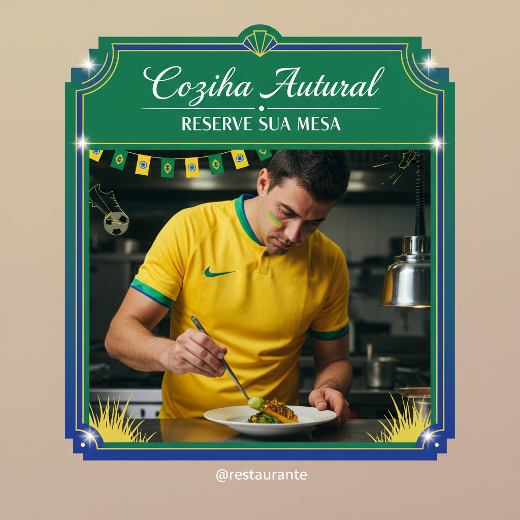 [Copa do Mundo] Premium discreto post de — Restaurante