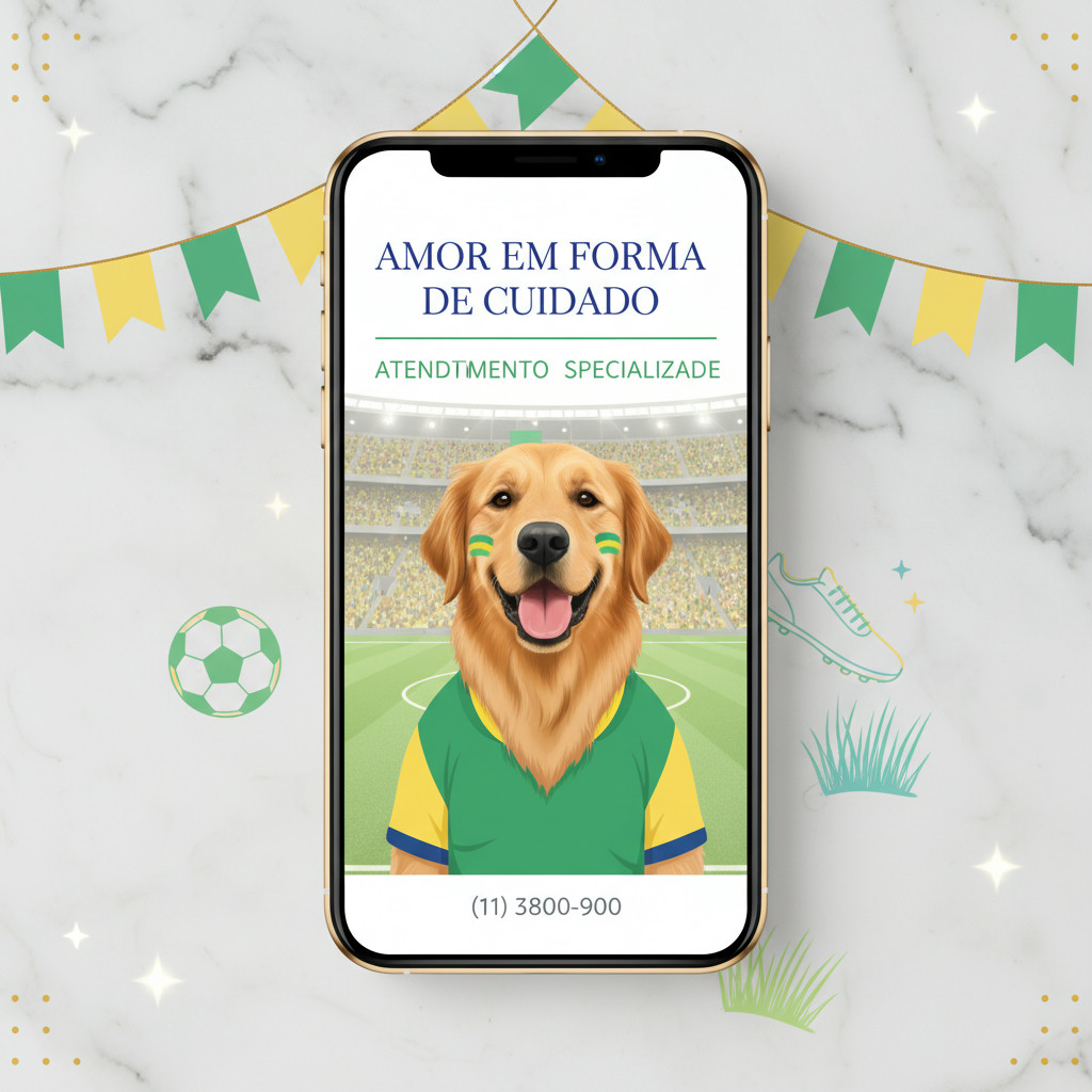 [Copa do Mundo] Profissional post motivacional — Pet Shop Premium